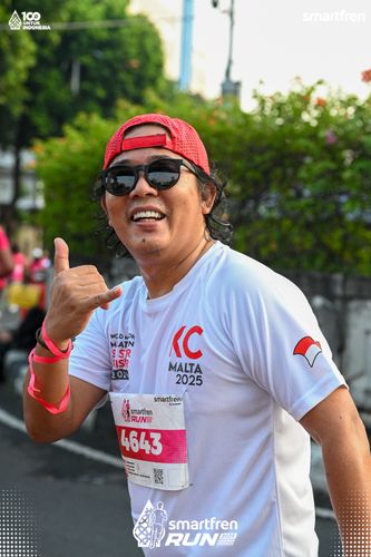 Race photo from Smartfren Run 2025 
