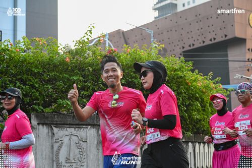 Race photo from Smartfren Run 2025 