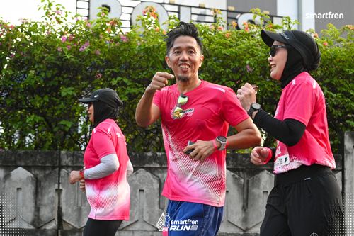 Race photo from Smartfren Run 2025 