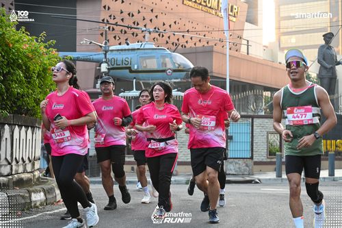 Race photo from Smartfren Run 2025 