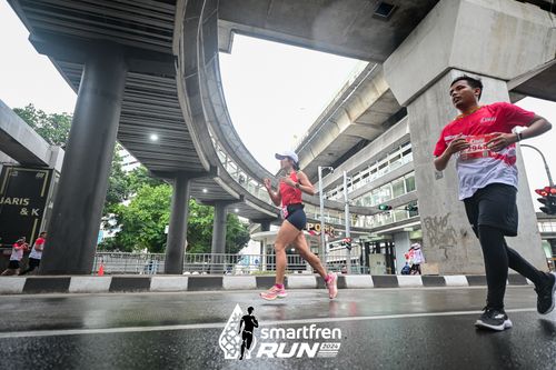 Race photo from Smartfren Run 2024