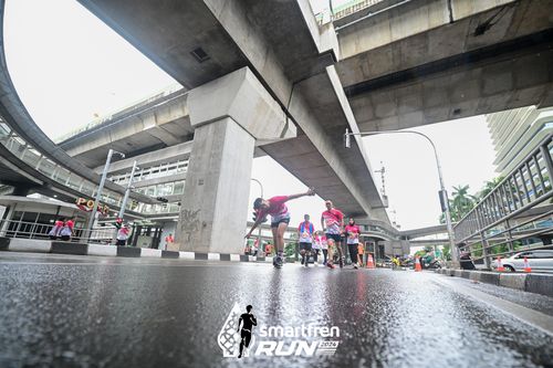 Race photo from Smartfren Run 2024