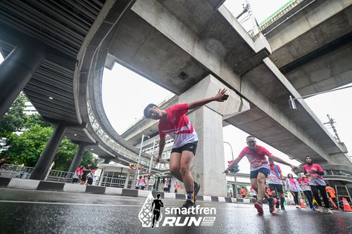 Race photo from Smartfren Run 2024