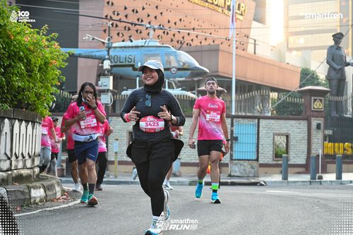 Race photo from Smartfren Run 2025 