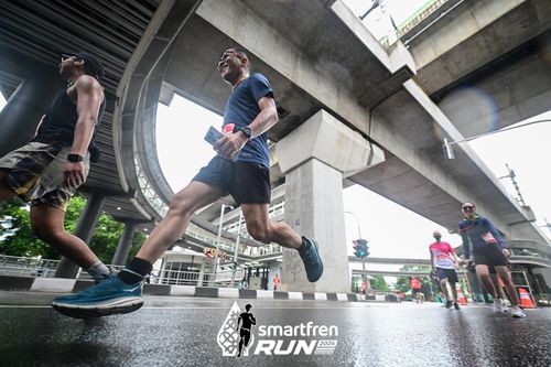 Race photo from Smartfren Run 2024