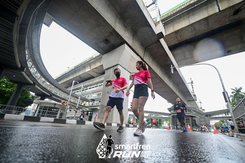 Race photo from Smartfren Run 2024