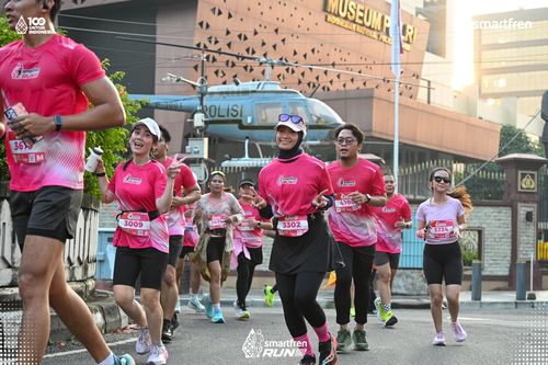 Race photo from Smartfren Run 2025 