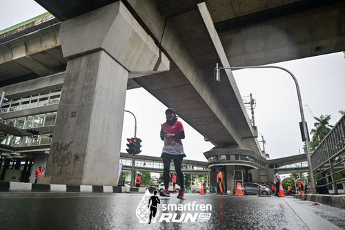 Race photo from Smartfren Run 2024