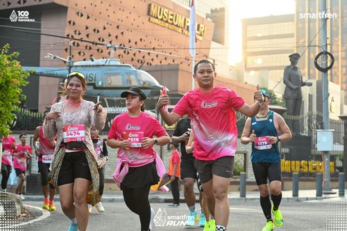 Race photo from Smartfren Run 2025 
