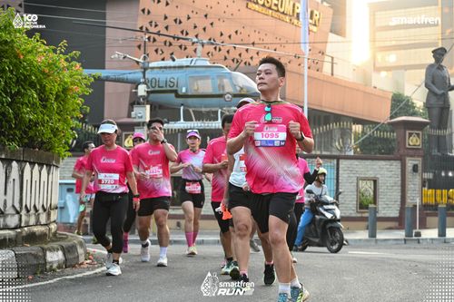 Race photo from Smartfren Run 2025 