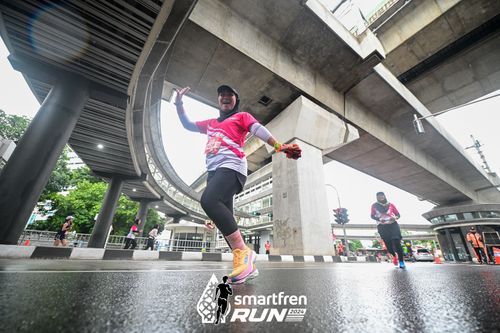Race photo from Smartfren Run 2024