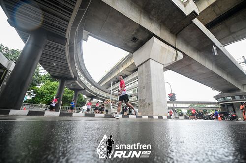 Race photo from Smartfren Run 2024