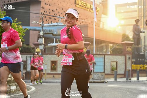 Race photo from Smartfren Run 2025 