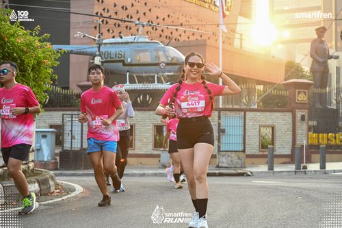 Race photo from Smartfren Run 2025 
