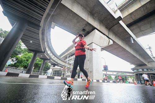 Race photo from Smartfren Run 2024