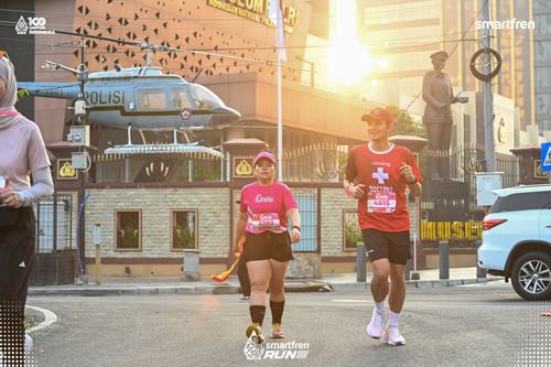 Race photo from Smartfren Run 2025 