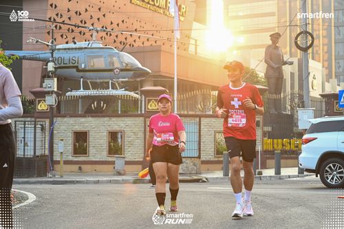 Race photo from Smartfren Run 2025 