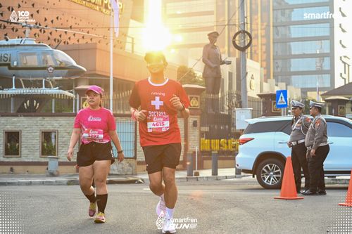 Race photo from Smartfren Run 2025 