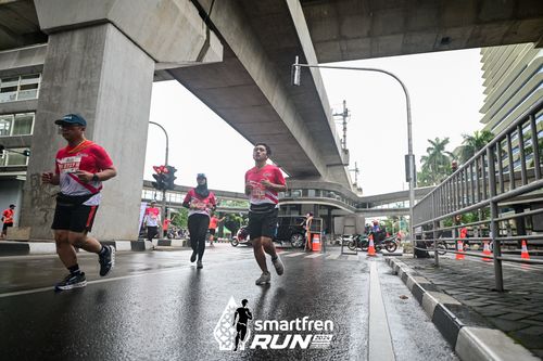 Race photo from Smartfren Run 2024