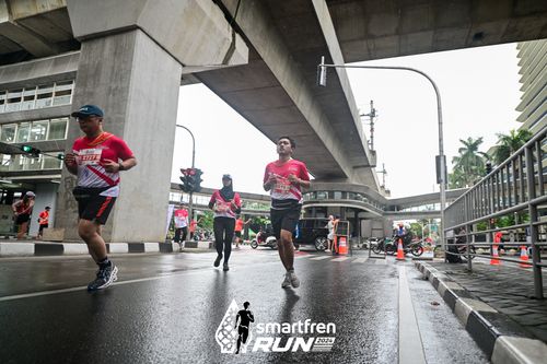 Race photo from Smartfren Run 2024