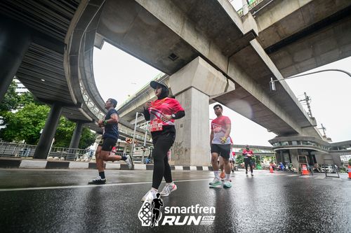 Race photo from Smartfren Run 2024