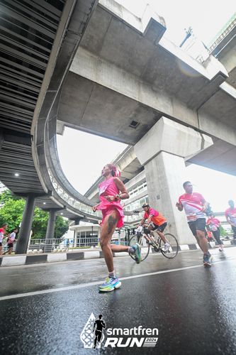Race photo from Smartfren Run 2024