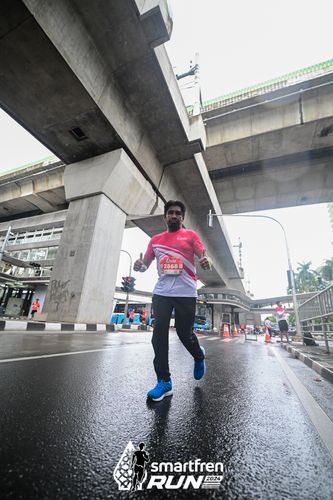 Race photo from Smartfren Run 2024