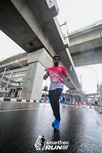 Race photo from Smartfren Run 2024