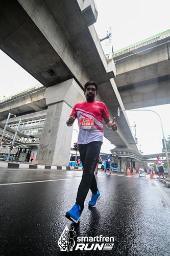Race photo from Smartfren Run 2024