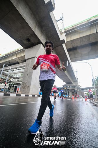 Race photo from Smartfren Run 2024