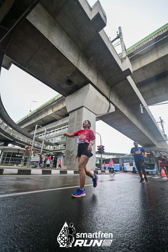 Race photo from Smartfren Run 2024