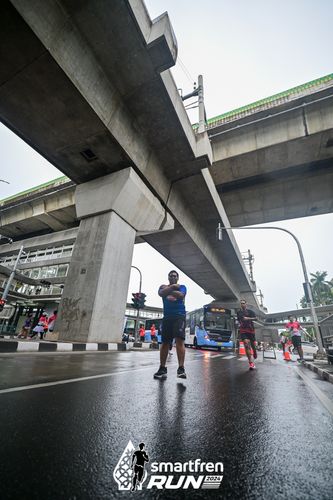 Race photo from Smartfren Run 2024