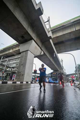 Race photo from Smartfren Run 2024