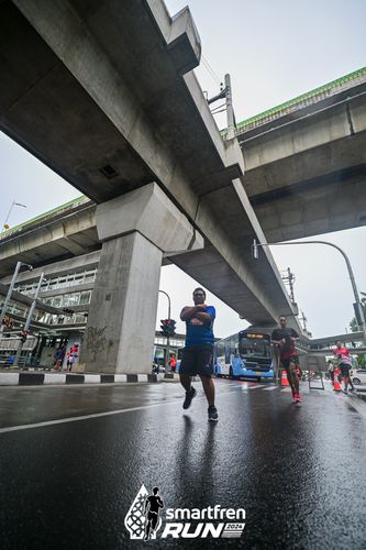 Race photo from Smartfren Run 2024