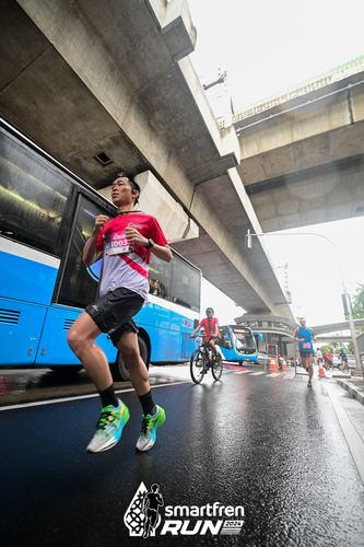 Race photo from Smartfren Run 2024