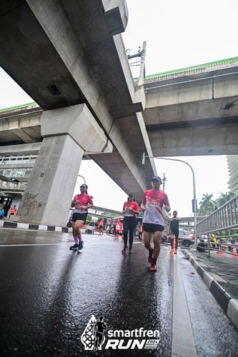 Race photo from Smartfren Run 2024