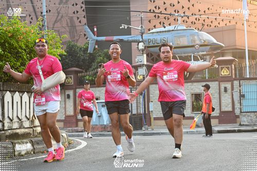 Race photo from Smartfren Run 2025 