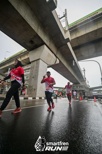 Race photo from Smartfren Run 2024