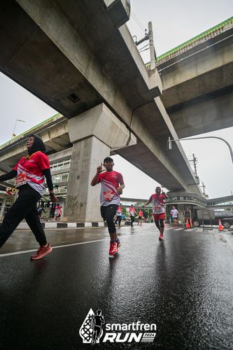 Race photo from Smartfren Run 2024