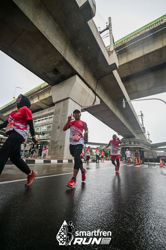 Race photo from Smartfren Run 2024