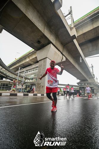 Race photo from Smartfren Run 2024
