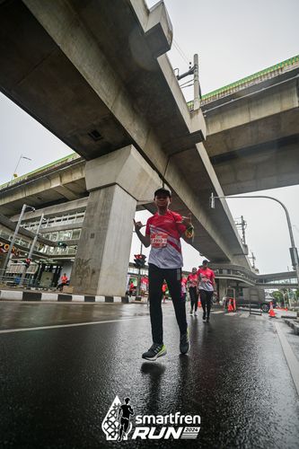 Race photo from Smartfren Run 2024