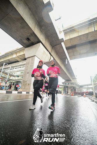 Race photo from Smartfren Run 2024