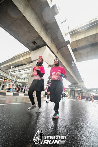 Race photo from Smartfren Run 2024