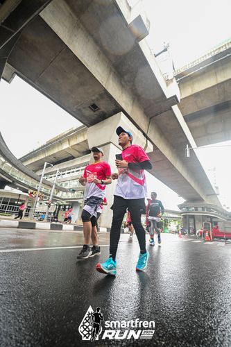 Race photo from Smartfren Run 2024