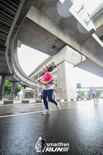 Race photo from Smartfren Run 2024