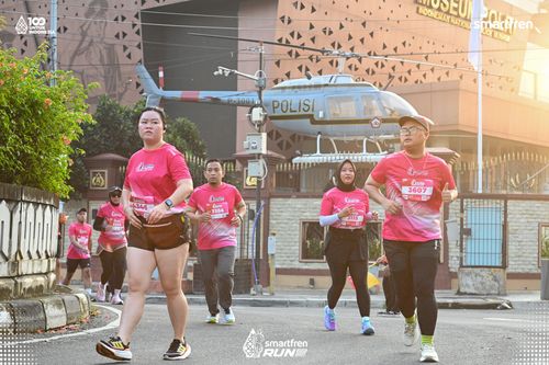 Race photo from Smartfren Run 2025 