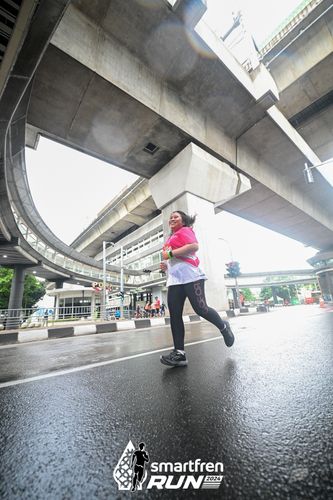 Race photo from Smartfren Run 2024