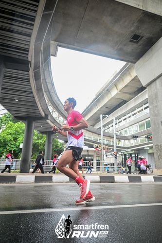 Race photo from Smartfren Run 2024