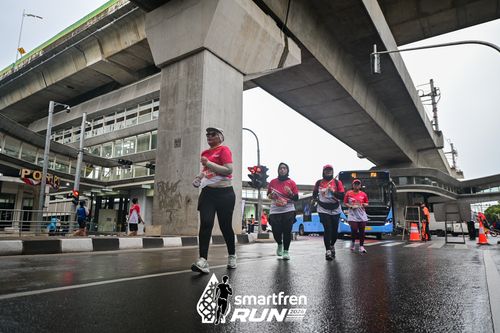 Race photo from Smartfren Run 2024